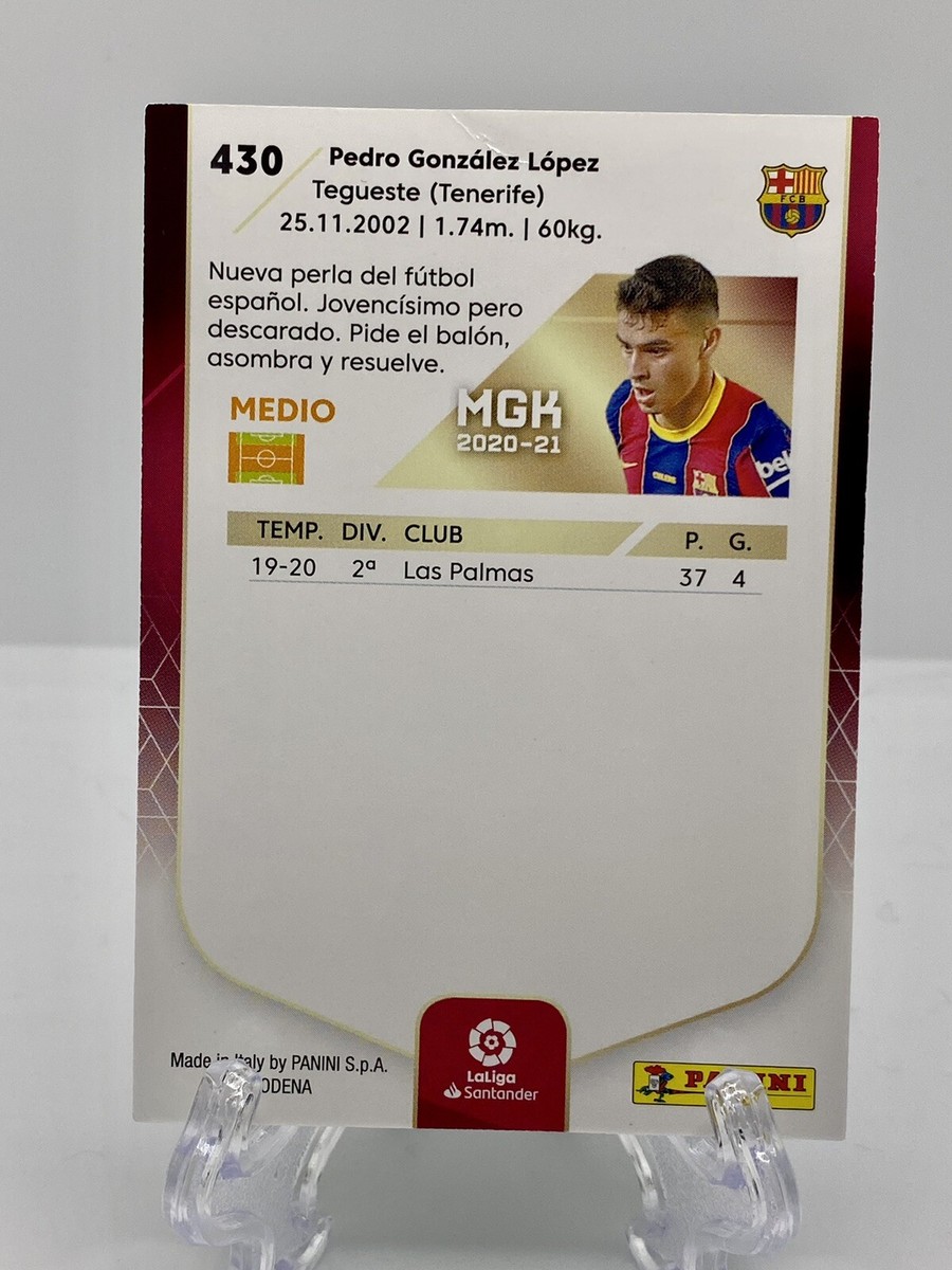 2020-21 Pedri Rookie Card FC Barcelona #430 Liga Panini Megacracks