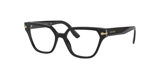 MIU MIU Sunglasses MU 11WS 1AB5S0 Black Gold Dark Grey Lens Women