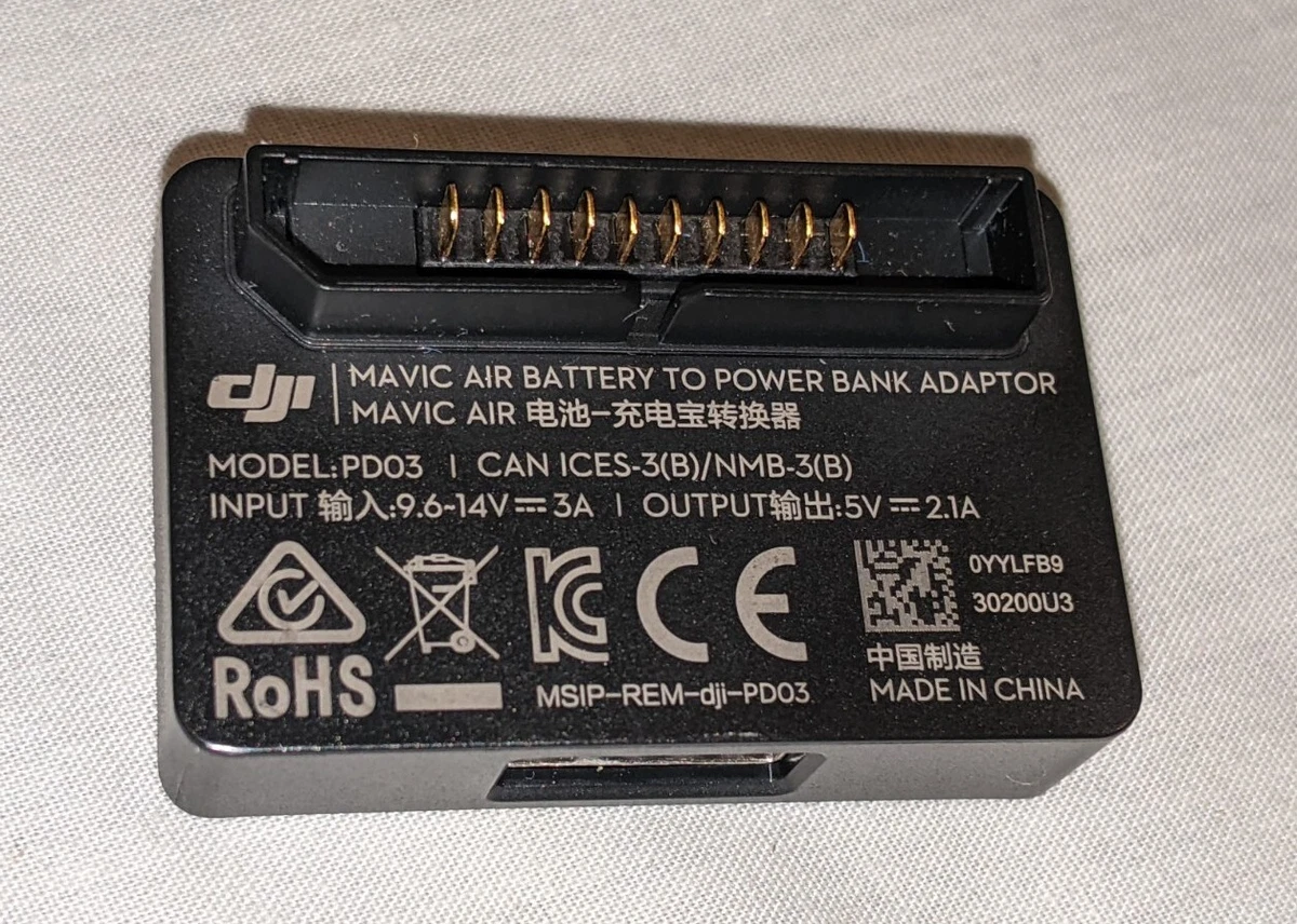 DJI Mavic Air Drone Adaptor Model PD03 Power Bank Charger Charging