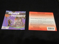 SHADOW PRESIDENT CASE INSERTS FOR SOFTWARE GAME CD - 1995