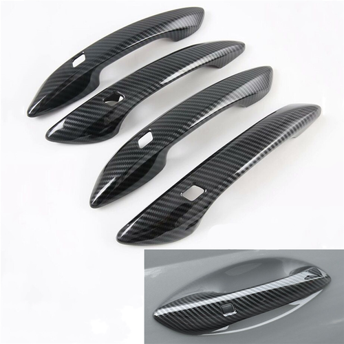 Carbon Fiber Car Exterior Side Door Handle Trim Cover For 202023
