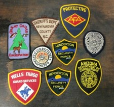 9x Vintage Correctional Security Guard Conserve Patches Patch Collection C6-1-X