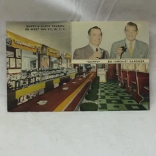 Vintage Postcard Duffy's Radio Tavern West 40th New York City Street Scene