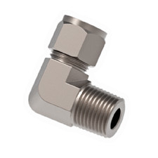 3/8" Tube x 1/8" MNPT Male Elbow Fitting 316ss Hy-Lok CLMA6-2N-S316