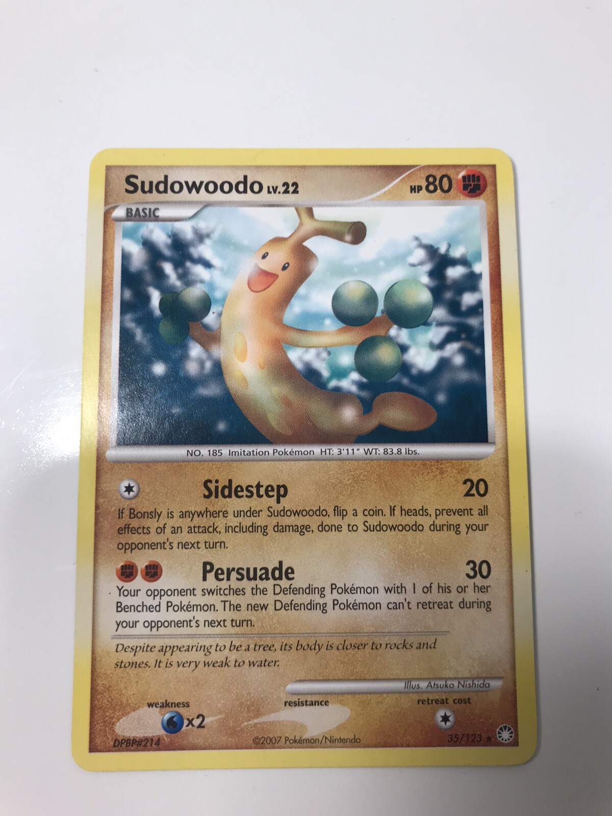Sudowoodo - 35/123 - Rare NM Mysterious Treasures Pokemon