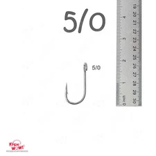 5/0 Fish WOW!® 6X Siwash Nickel Hooks Open Eye Choose from Qty 20 50 100 200 lot