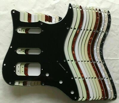 Schlagbrett für Fender Stratocaster offen HSS 3 Schrauben Humbucker US/Mex/MiJ + Farben