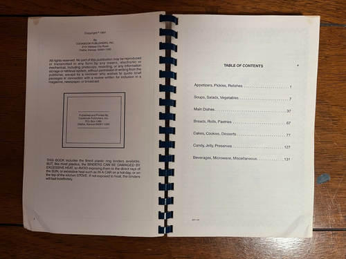 Phillips Chapel United Methodist Church Graham, N.C. 1991 Spiral Cookbook - Picture 2 of 8