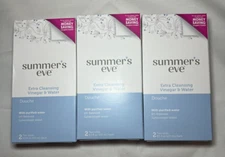 Summer's Eve Douche, Extra Cleansing Vinegar & Water – 4.5 oz (Pack of 3)