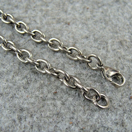 Pure Titanium Anti-allergy Necklace 4.5mm O Shaped Chain Gifts