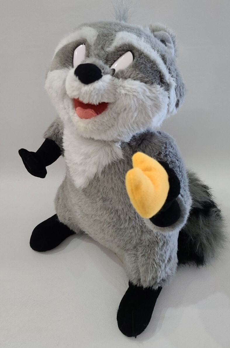 Vintage Disney Meeko Raccoon Pocahontas Plush Stuffed Animal Toy