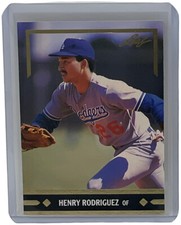 Henry Rodriguez 1991 Leaf Gold Rookies Insert Card Los Angeles Dodgers #BC8