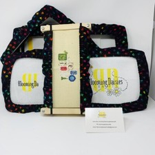 Rainbow Pawprints and Heart Grime Guards - Q-Snap Frame-Cross Stitch/Needlecraft