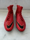 Nike Hypervenom Phantom Red Football Cleats Boots Anti Clog US8 UK7 Bosnia