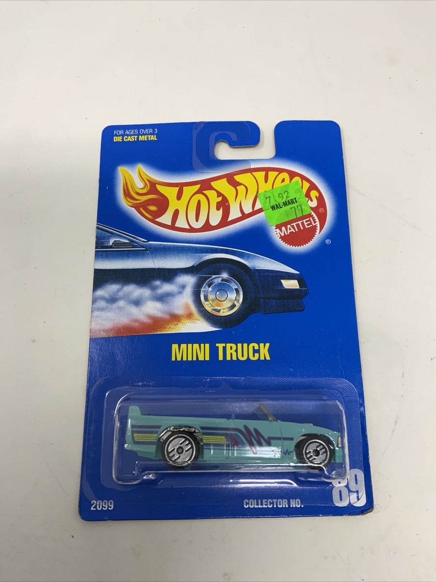 Hot Wheels Mini Truck, #89, UH Rims, Turquois, Blue Card 1/64 | eBay