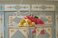 GroßE Deckenkrone, HäNgekorb Mette Im Zauberhaften Shabby Landhaus Stil
