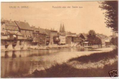 18316 Postcard Calbe an der Saale Saale lot 1912