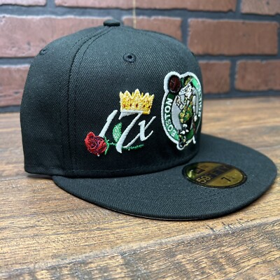 New Era BOSTON CELTICS 17x Crown Champs Fitted 59FIFTY NBA Cap Hat