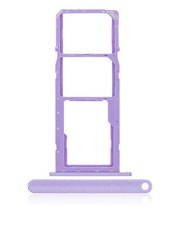 Dual Sim Card Tray Compatible For Samsung Galaxy A01 A015 / 2020  Purple 