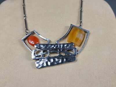 Collier Vintage Style Brutaliste En Laiton - Ras Du Cou - Marque IKITA