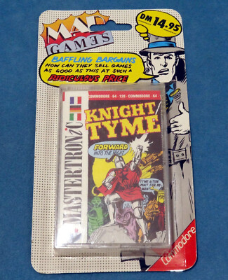 Mastertronics Commodore 64 Knight Tyme cassette tape NOS Rare!