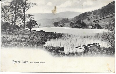 Rydal Lake und Silver Howe (Cumbria) - Postkarte - verschickt 1907 - Pfau