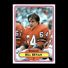 Bill Bryan 1980 Topps Denver Broncos #473 Vintage Football!