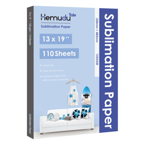 Hemudu 110 Sheets 13x19 Dye Sublimation Heat Transfer Paper Cotton Polyester Mug 