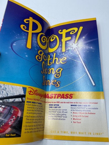 Disney Epcot Guidemap Discover The Wonder Kodak 2002 - Imagen 3 de 6