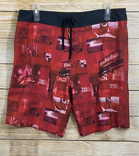 Budweiser Beer Men's Swim Trunks Board 