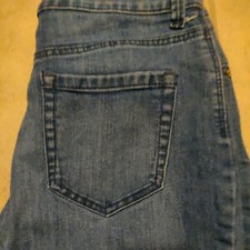 Gloria Vanderbilt Amanda women's size 6S denim jeans med wash straight leg zip