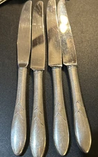 4 pc vintage Lady Hamilton Dinner Knives Community Oneida  Flatware