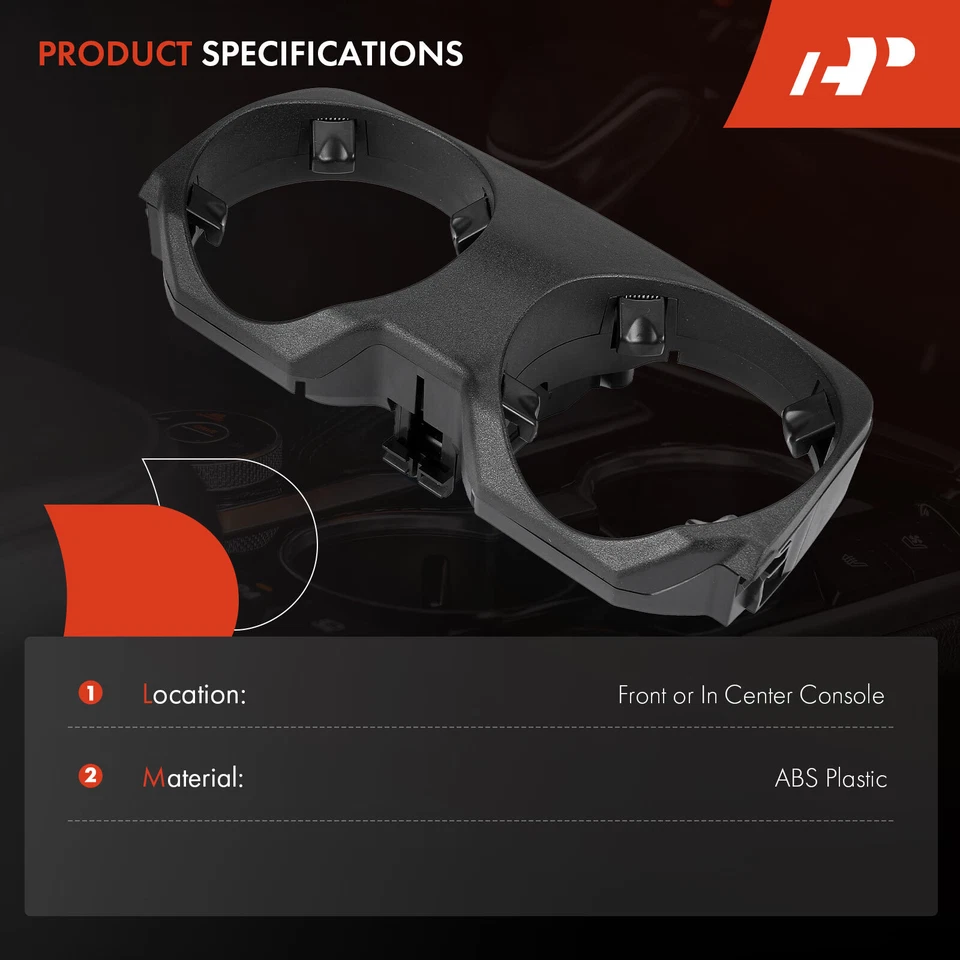 Portavasos Cubierta Exterior Inserto Delantero para BMW 740i 740Li 750i 750Li 760Li F01 F02 Foto 2 de 4