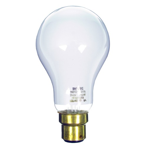 P3/4BC 240v 150w B22d Philips PF605B Photocrescenta Enlarger Bulb Lamp