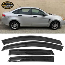 Fits 08-11 Ford Focus Sedan Window Visors Rain Sun Guard Vent 4Pc Set