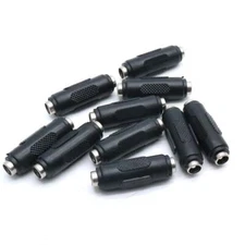 10Pcs DC Female to Female Power Jack Connector Adapter 2.5x5.5 mm for CCTV Ca...