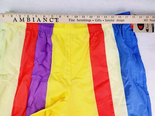 Champion Shorts Men's XL Swim Trunks Bathing Suit Color Block Y2K 90's Pockets - Picture 5 of 7