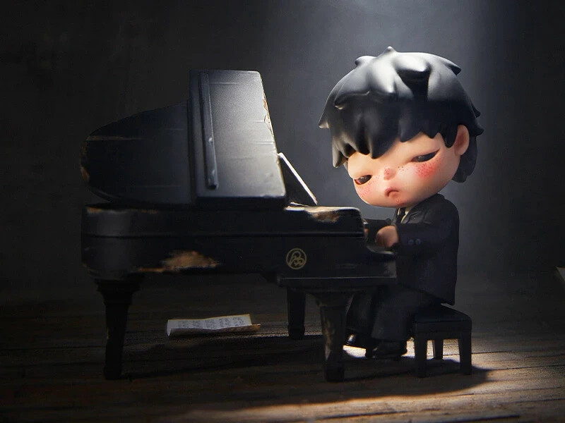 ポップマートHirono The Pianist Figure POPMART Hirono THE PIANIST Limited Edition Figure Designer
