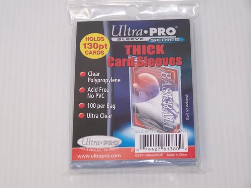 Ultra Pro Thick 130pt Soft Penny Card Sleeves You Pick 100 200 300 400 500 1000
