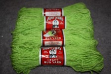 4 Vintage Aunt Lydia's Heavy Rug Yarn Skeins 100 Kodel Polyester 70 Yds 605 SP
