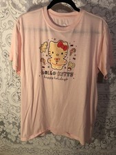Hello Kitty Happy Holiday Pink XL Pajama Top T-shirt