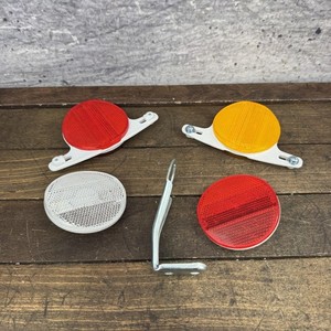 Vintage CatEye RR-250 Bicycle Reflector Set NOS Red Amber White H-3 Spoke Japan