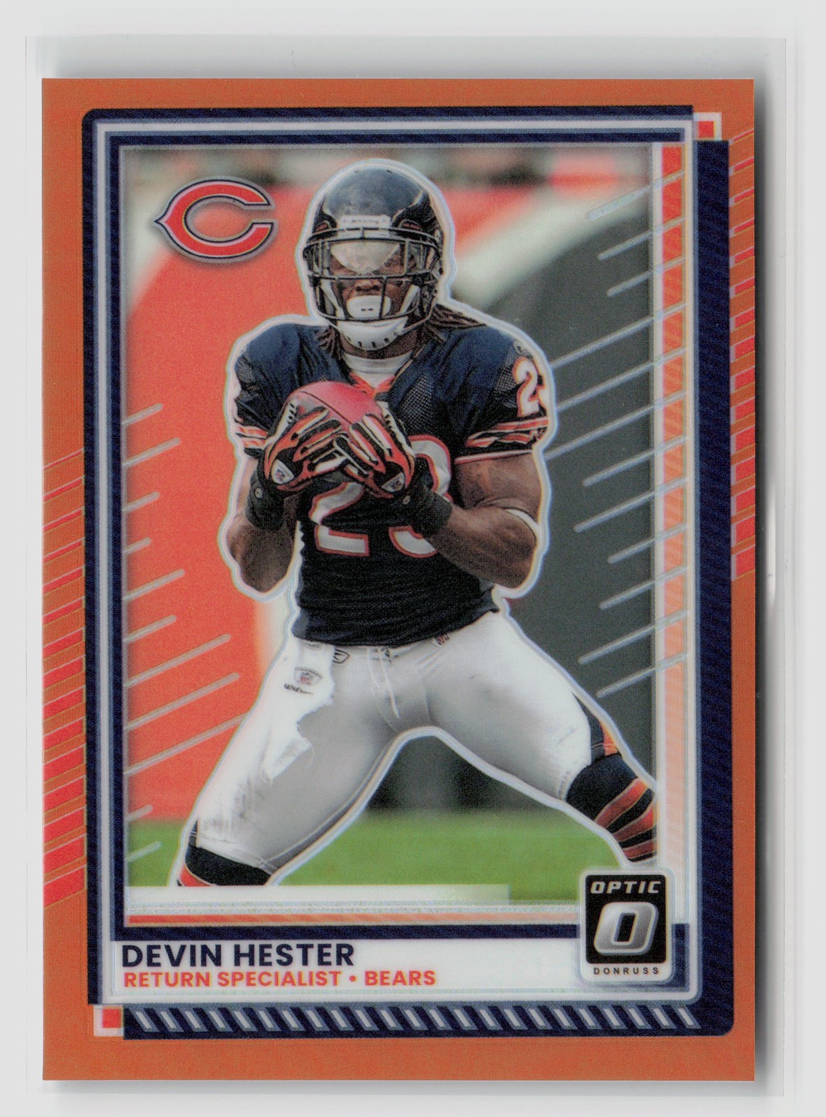 Devin Hester #43 2025 Panini Donruss Optic /299 Orange Bears