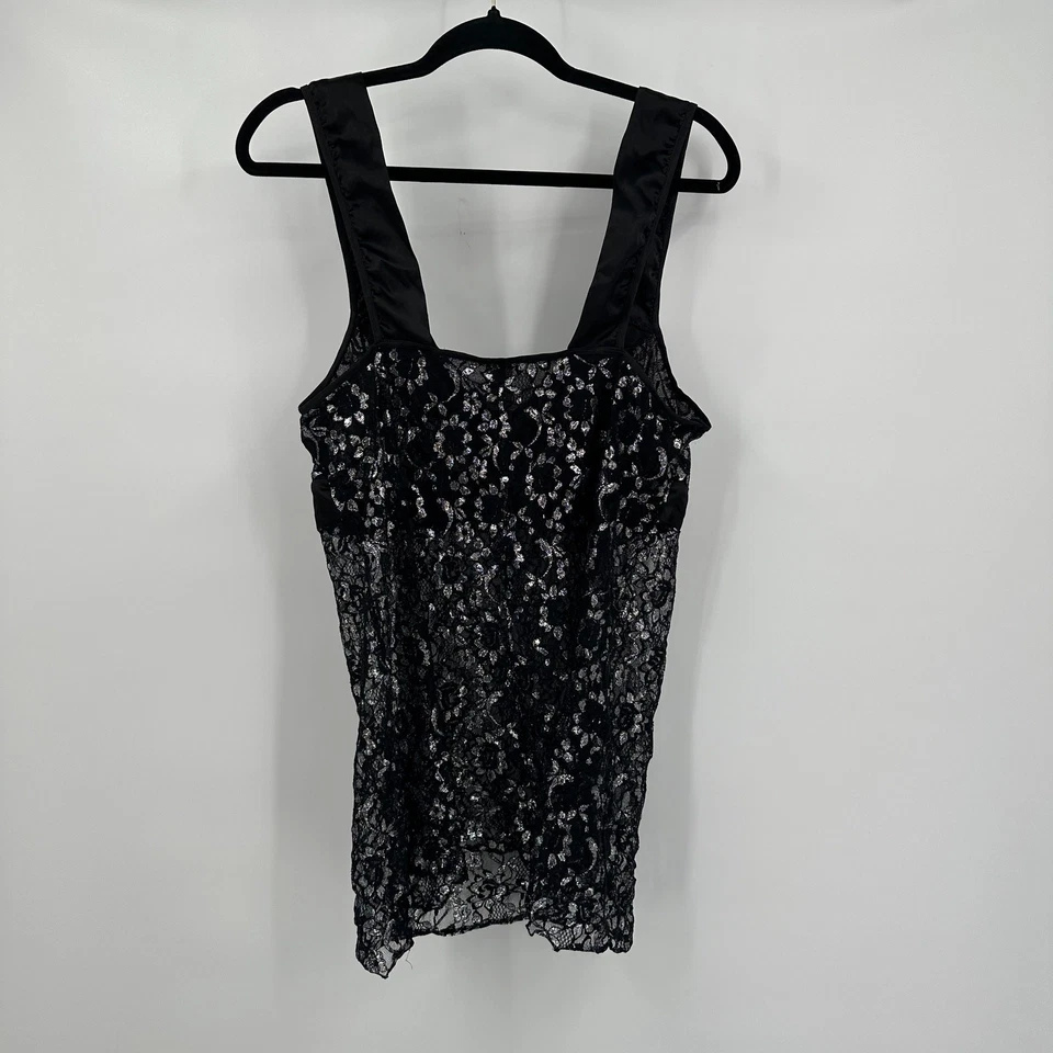 Blusa feminina de renda gótica transparente tamanho XL academia escura caprichosa babydoll noir - Imagem 2 de 4