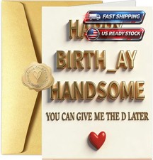 Sexy Birthday Cards for Him, Funny Unique Interesting Naughty Happy Humorous
