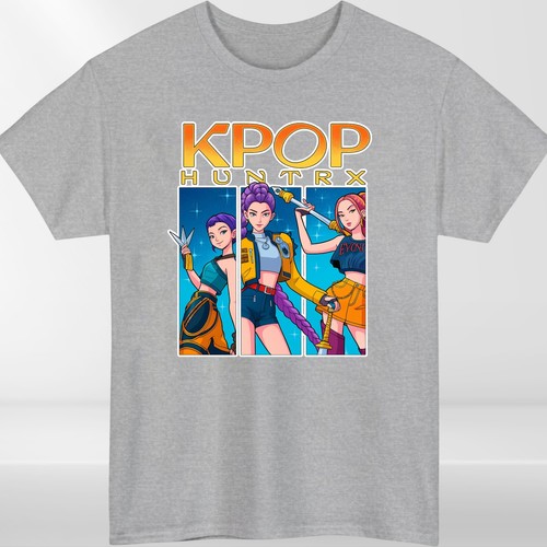 T-shirt bambino ragazza cacciatore di demoni KPop manica corta estate cotone top casual uk - Foto 12 di 19