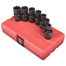 Sunex 3654 SUNEX SOCKET SET IMPACT 3/8IN. DRIVE 7PC STD SAE UNIV