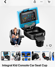 Black Toddler Car Seat Console Cup Holder Storage Container Organizer