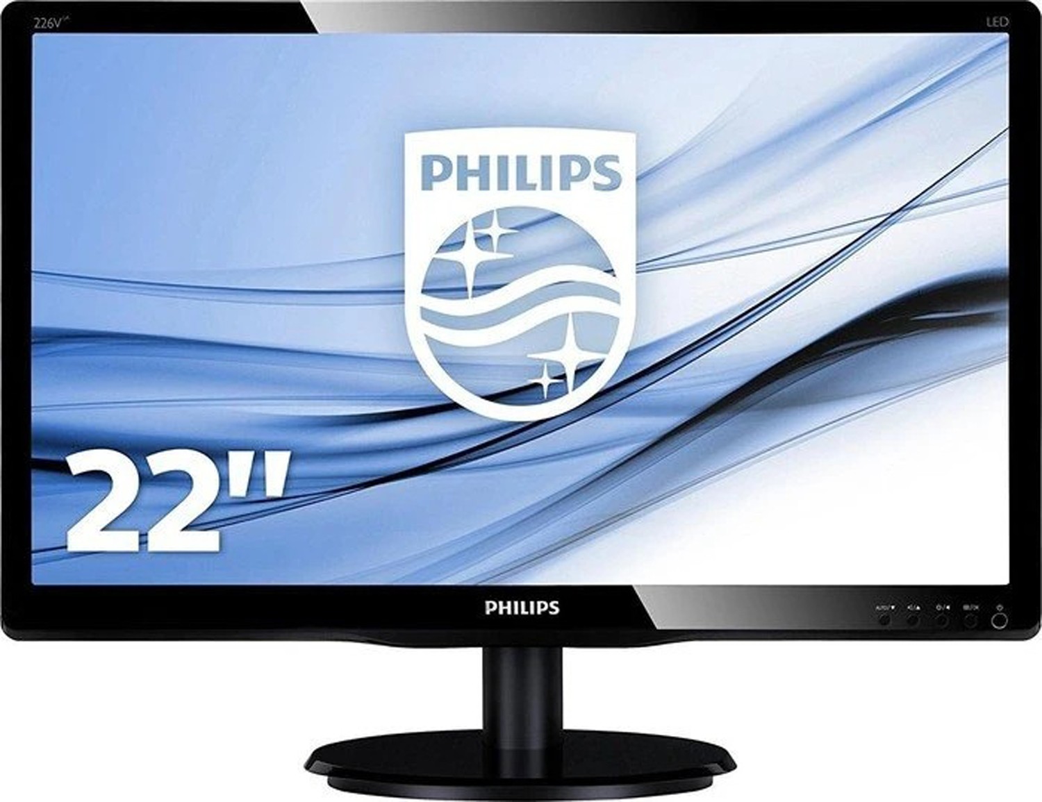 Philips V-line 226V4LAB 21,5-Zoll Monitor TN FHD 1920x1080 VGA DVI Sehr gut