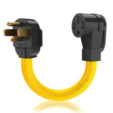 NEMA 14-30P to 14-50R EV Charger Adapter Cord, 125V/250V 4 Prong Dryer Outlet...